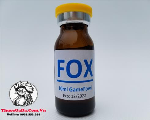 Thuốc Nuôi Gà Đá FOX Hổ Trợ Chống Mệt Mỏi Hiệu Quả, Cung Cấp Nhiều Vitamin Bán Chạy Nhất Thị Trường - Chai 10ml