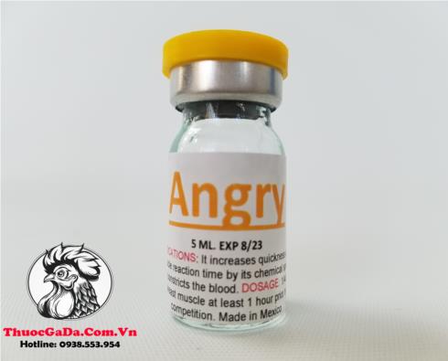 Thuốc Gà Đá ANGRY Là Loại Thuốc Có Tính Chất Kích Thích Mạnh, Hăng Máu, Tăng Tốc Độ - Chai 5ml